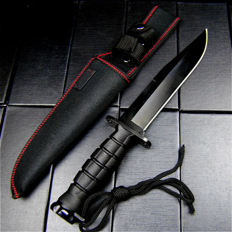EVERRICH K10 de fibra de alta densidad +440C selva negra cuchillo recto al aire libre cuchillo de caza de viaje cerca de la defensa de cuchillo cuchillo de cocina 3