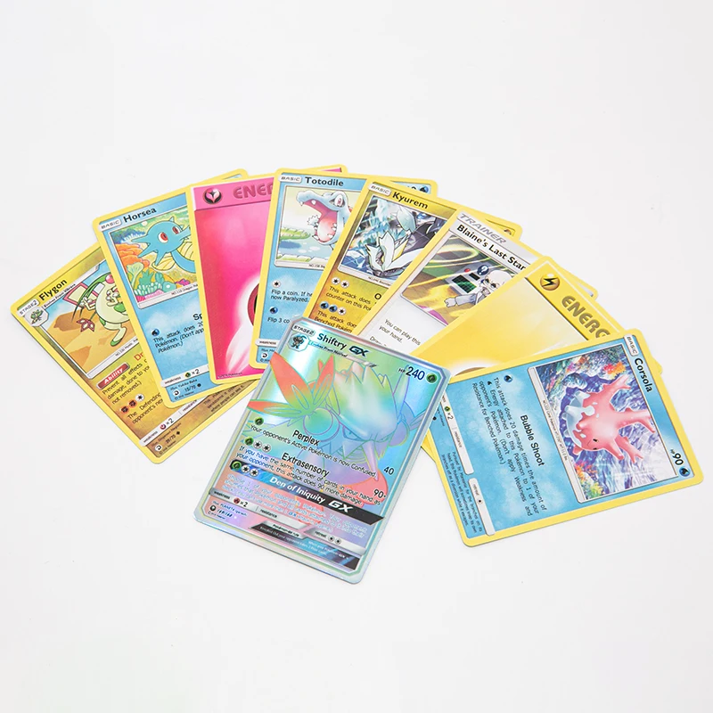 Tarjetas Pokemon Espada Escudo GX EX VMAX Cuadro inglés Coleccionables, Tarjetas de Juego de juego de mesa feyenoord Batalla Carta de Negociación Brillante Juego 3