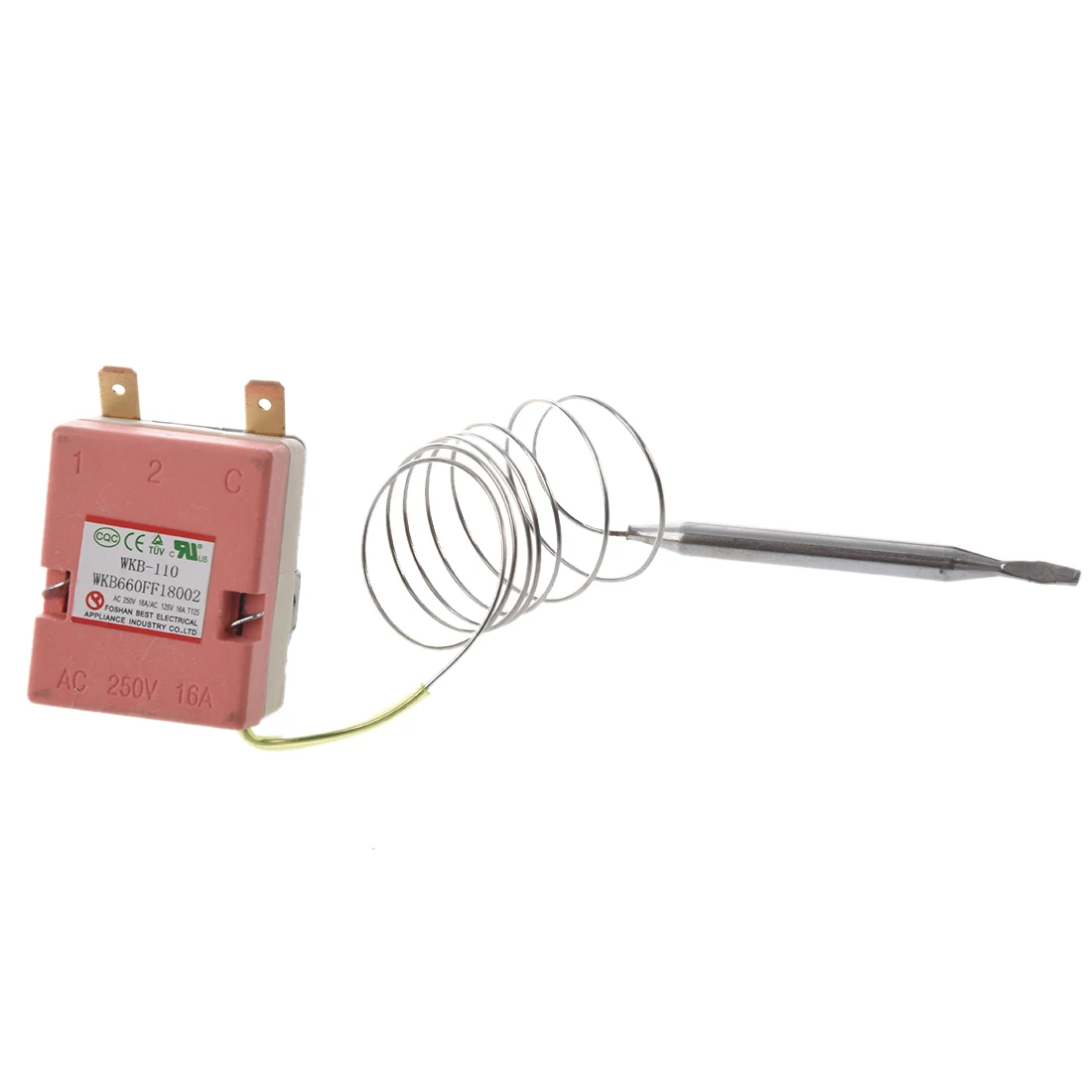 CA 250V 16A 30-110C Control de la Temperatura del Capilar del Termostato de Horno Eléctrico 3