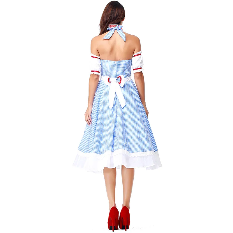 Adulto Estilo Vintage de El mago de OZ Dorothy Disfraz para Mujer Disfraces de Halloween para las Mujeres Chicas de la Película Dorothy Traje de Vestir 3