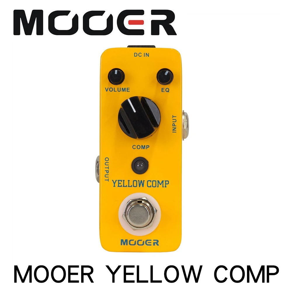 Mooer MCS2 Amarillo Comp Micro Mini Optical Compressor Pedal de Efecto para Guitarra Eléctrica True Bypass 3