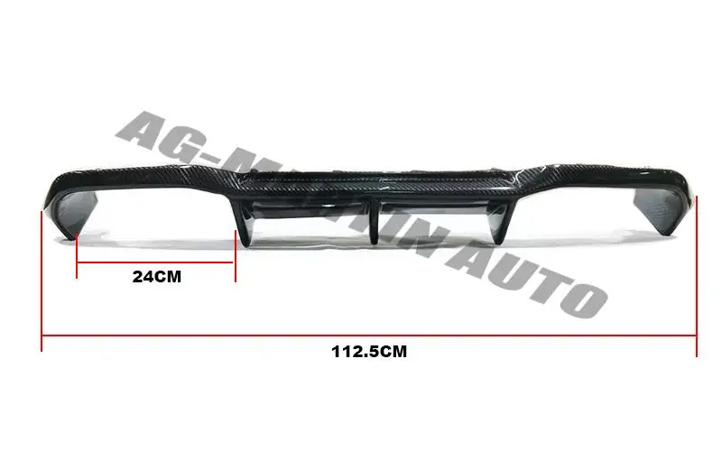 MTC Completa de estilo de fibra de carbono del coche de parachoques trasero de labios difusor para BMW M2 F87 3