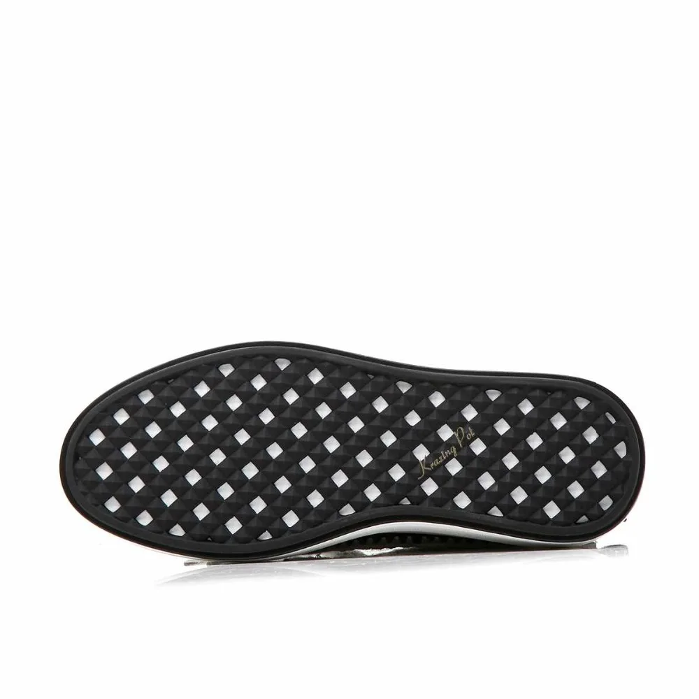 Krazing Bote de crin de coser patrones puntera redonda mantener caliente botas de estilo de botines de plataforma plana de ocio Chelsea botas de tobillo L81 3