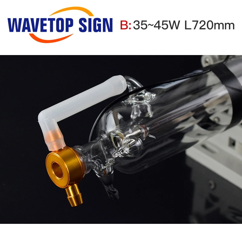 WaveTopSign 40 W del Laser del Co2 del Tubo Actualizado de Metal de la Longitud de la Cabeza 720mm Dia.50mm de CO2 de Grabado Láser, Máquina de Corte 3