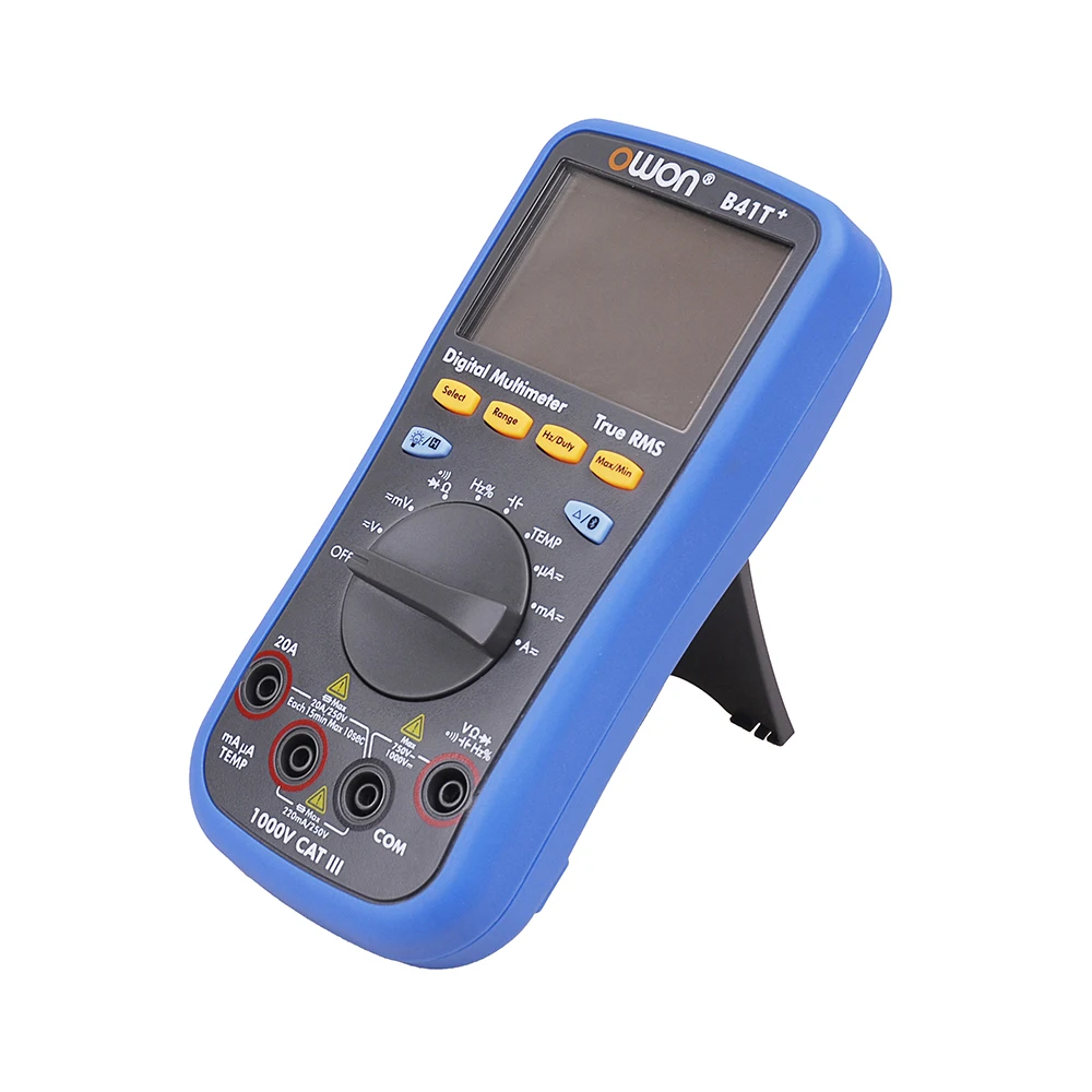OWON B41T+ 4 1/2 Multímetro Digital Con Bluetooth True RMS luz de fondo Medidor de Prueba de 3
