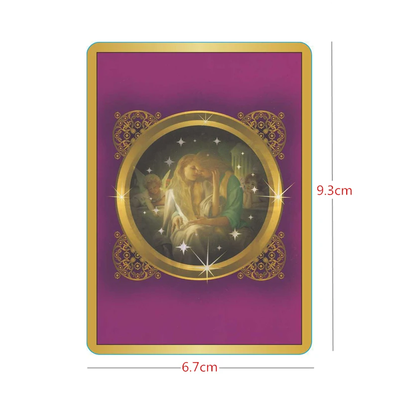 Holográfica de la Tarjeta del Tarot de Oracle Romance Ángel de la Brujería de los Suministros de los Juegos de Tablero de Adivinación para Adultos y Niños Jugando a las Cartas 3