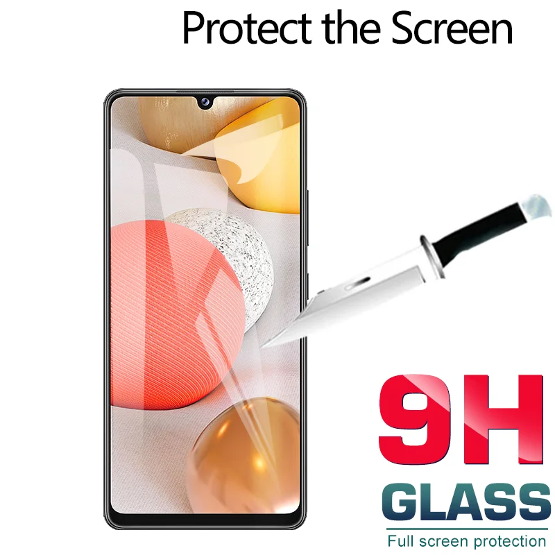KEYSION de Vidrio Templado para Samsung Galaxy A12 A32 A42 5G Protector de la Pantalla del Teléfono HD Película de Vidrio para el Galaxy A02S A20S A01 M01 Core 3