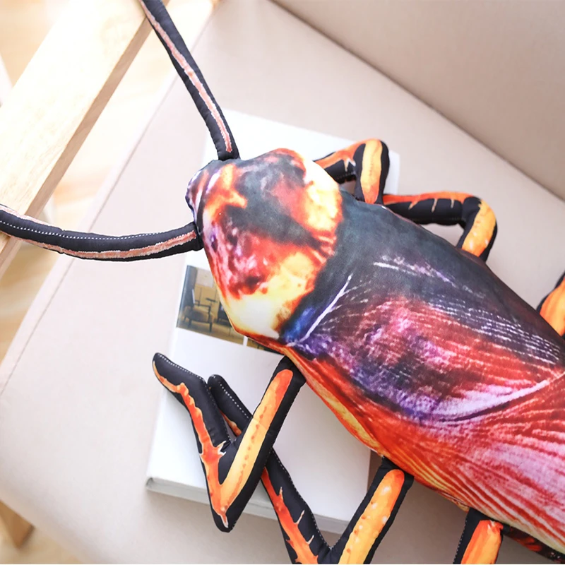 55/75/95cm de Simulación de Cucarachas de Peluche Almohada de Peluche Creativo de Insectos de Juguete para los Niños Divertido Suave de la Muñeca Extraño Regalo de Cumpleaños Juguetes 3