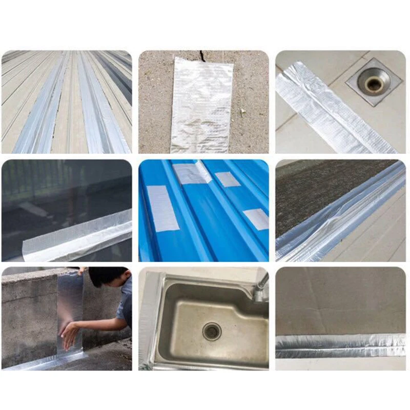 Impermeable de Aluminio de Goma de Butilo Cinta autoadhesiva para techos, Reparación de Tuberías de GQ 3