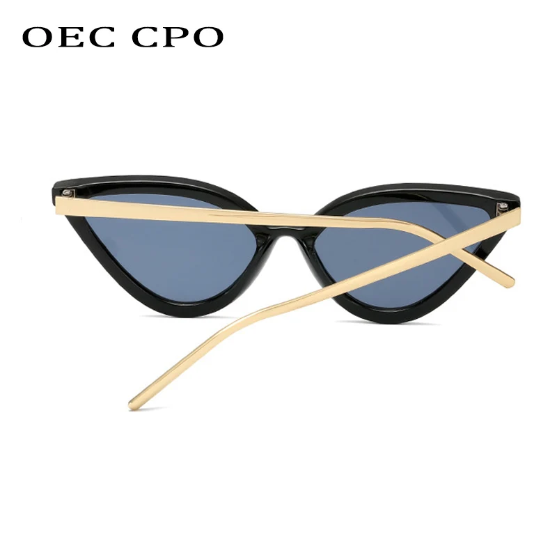 OEC CPO de la Moda de Ojo de Gato Gafas de sol de las Mujeres de la Marca de Tendencia Triángulo Negro del Marco de Gafas de Sol de Mujer los Hombres de la Vendimia Gafas UV400 oculos 3