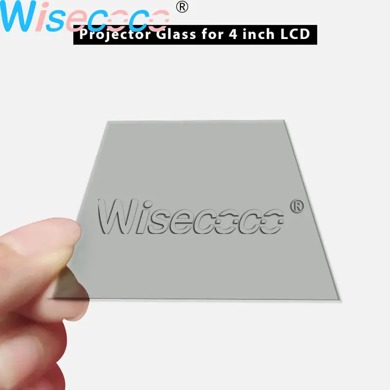 1 pc de cristal polarizador de vidrio de 4 pulgadas, proyector de lcd de las piezas de reparación térmico-aislamiento para Unic UC40 UC46 Rigal 4
