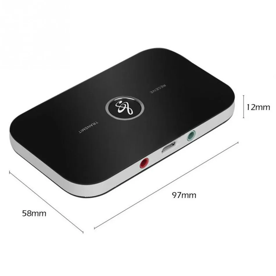 Actualizado Bluetooth 5.0 de Audio del Transmisor Receptor RCA de 3,5 mm AUX Jack USB Dongle Música Adaptador Inalámbrico para Coche de PC TV Auriculares 4