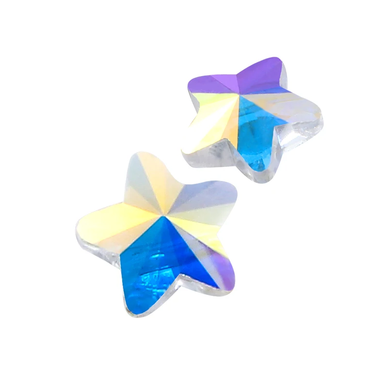 Forma de la estrella de Agujero de Cristales de diamantes de Imitación de K9 Cristal Suelta diamantes de Imitación de Pulseras Aretes Accesorios de la Joyería de BRICOLAJE, Manualidades diamantes de Imitación 4