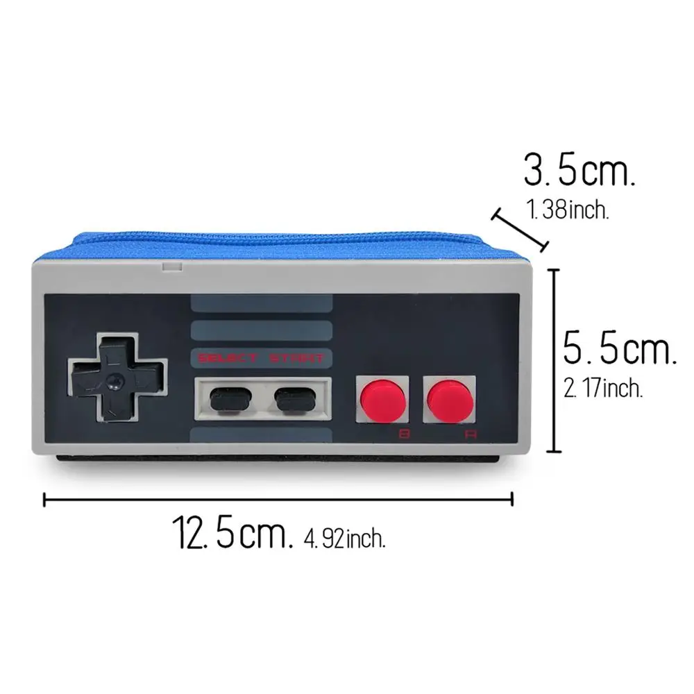Cartera monedero hecho con nintendo NES controlador, cierre de cremallera, forrado en el interior, gamer estilo, retro, original geek 4