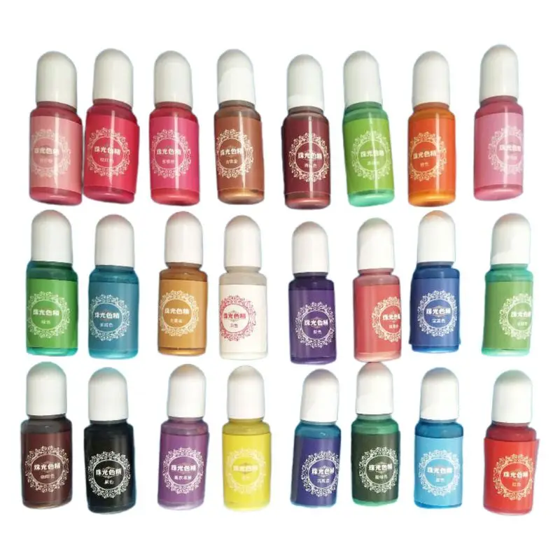 24 Pcs/set de Cristal Epoxi Pigmento de la Resina UV Tinte DIY de la Joyería Artesanía Colorante 4