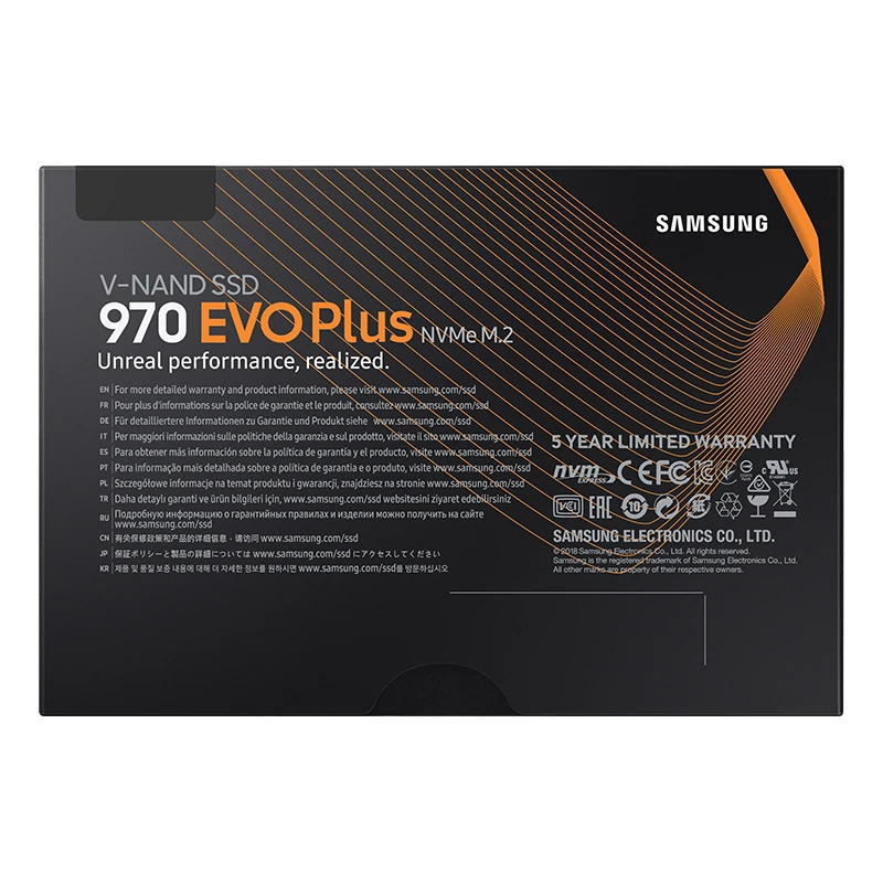 Samsung SSD 970 EVO Plus de 250 gb a 500 GB 1 TB NVMe M. 2 2280 NVMe Interno SSD de Disco Duro de Estado Sólido SSD PCIe 3.0 x4, NVMe 1.3 4