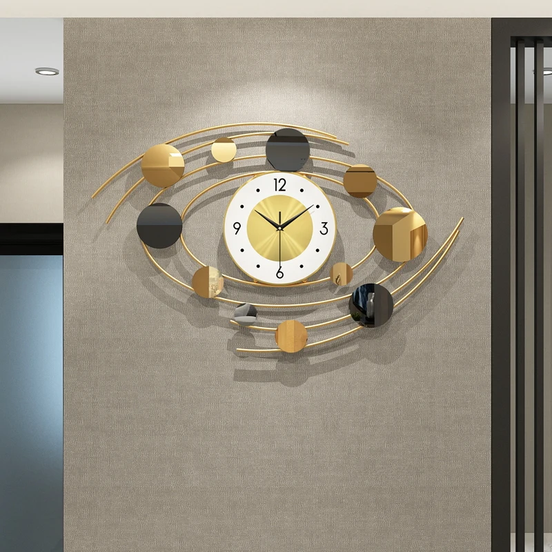 Nórdicos de Lujo Reloj de Pared de Diseño Moderno de Gran callada Gran Reloj de Pared Digital de la Novedad de la Cocina Wandklok Decoración para el Hogar AD50WC 4