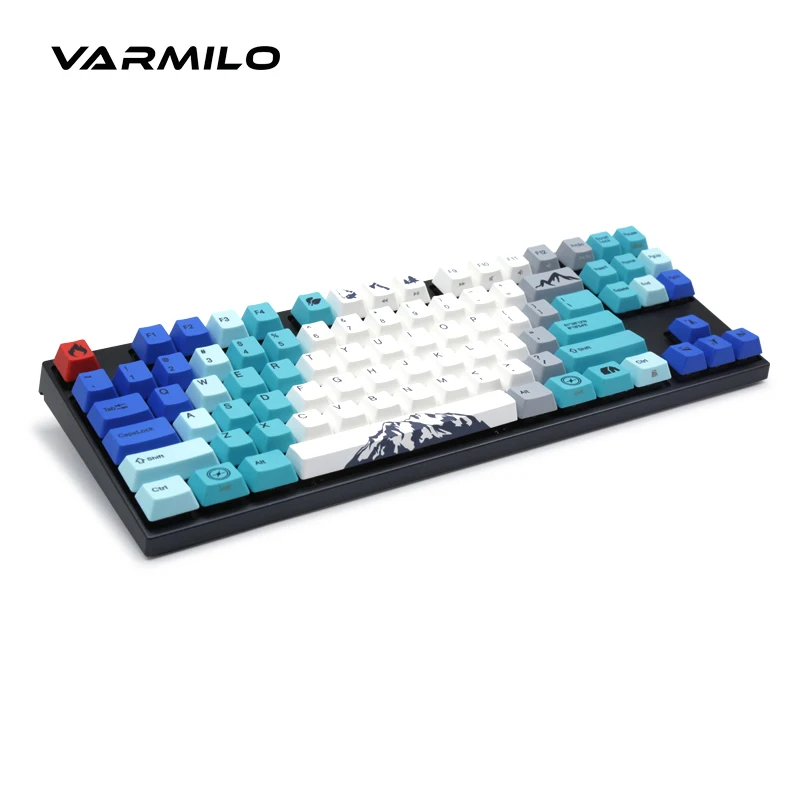 Varmilo VA87M Cumbre 87key PBT keycap oficina de juego mecánico de teclado, Compatible con Mac LED Blanco Interruptores Cherry MX 4
