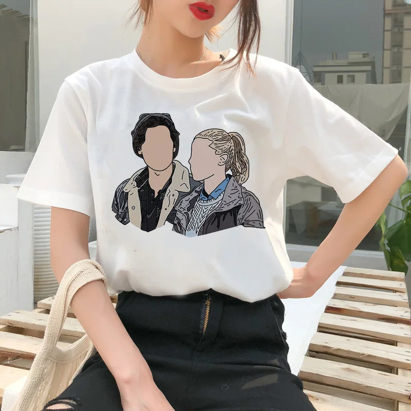 Riverdale Camiseta del Sur de corea Harajuku de la Camiseta de la parte Superior del Sur del Lado Femenino de las Mujeres Serpientes ropa con estampado de Serpiente Ullzang Camisetas T-shirt 4