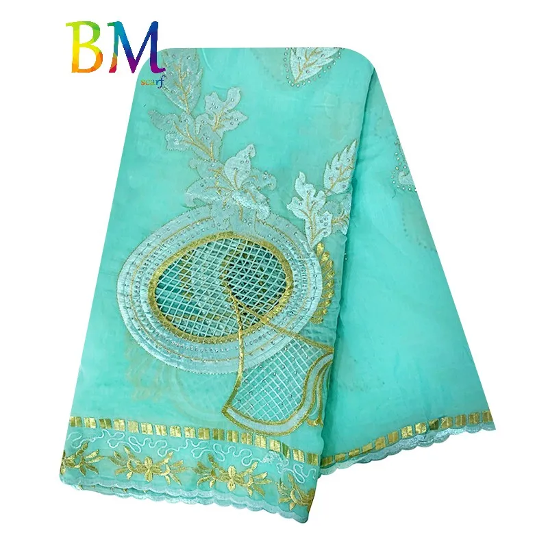 Los nuevos Musulmanes bordado de las mujeres de la bufanda del algodón, hermoso y económico，de algodón de gran tamaño señora bufanda para chales BX60 4