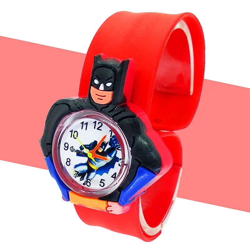 Envío gratis de dibujos animados de Batman a Ver a los Niños Chicos Relojes de Regalo para los Niños de 1-9 Años de Edad, Hijo de Reloj de Cuarzo Reloj de Saat Montre Enfant 4