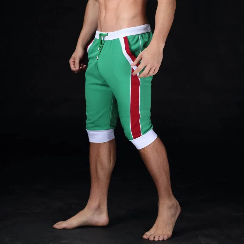 La moda 2021 de Verano al aire libre del deporte en ejecución de Cordón Delgado de Estiramiento de las Bermudas, trajes de baño de Playa para Hombre de secado Rápido de la Junta de Capri Pantalones de los Hombres 4