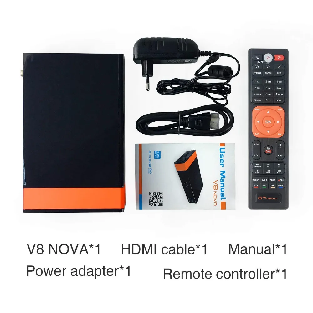 1080P HD DVB-S2 GTmedia V8 Nova TV vía Satélite Receptor de Apoyo RCA Construido en wi-fi poder por parte de Freesat V8 Super 4