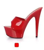 2019 de Alta Calidad Zapatos de Mujer de tacón de 15 cm de Diapositivas,Transparente Fondo 11 Color,Delgado, Tacones ,Plataformas de Modelo de Pasarela Zapatos 4