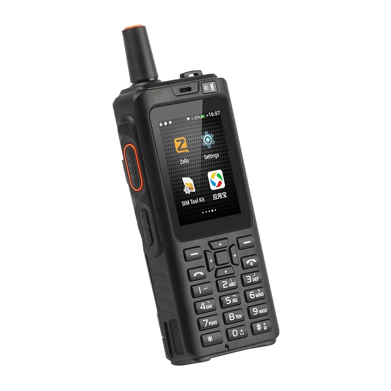 BiNFUL 7S+ Zello Walkie Talkie Teléfono Móvil Impermeable IP65 Smartphone MTK6737M Quad Core 4G LTE, Android Teclado PTT F40 Radio 4