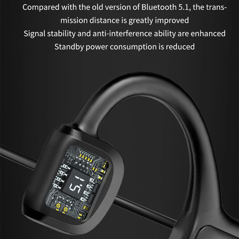 G1 Verdadero Hueso de la Conducción Auricular Impermeable Inalámbrica Bluetooth Auriculares 5.1 Deportes No-En la Oreja los Auriculares Con Micrófono Para Android ios 4