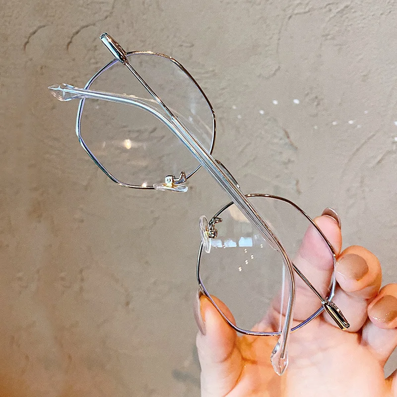 VWKTUUN Ojo Redondo Marcos de anteojos Para las Mujeres de los Hombres de Metal de la Miopía de los Marcos de Anteojos de la Luz Azul de Bloqueo de Gafas de Equipo Nuevo Gafas 4