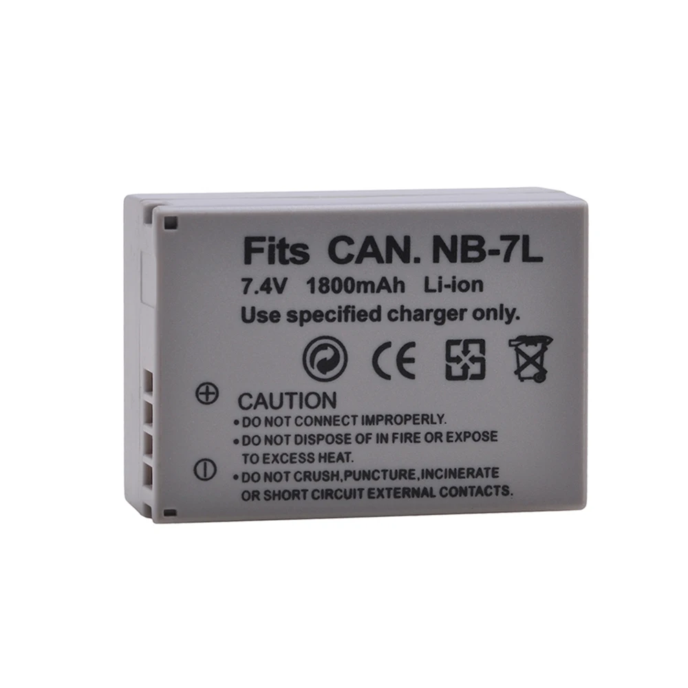4x 1800mAh NB-7L NB 7L Reemplazo de la Batería + Cargador USB Tipo C Puerto Para Canon PowerShot G10 G11 G12 SX30 SX30IS Cámara 4