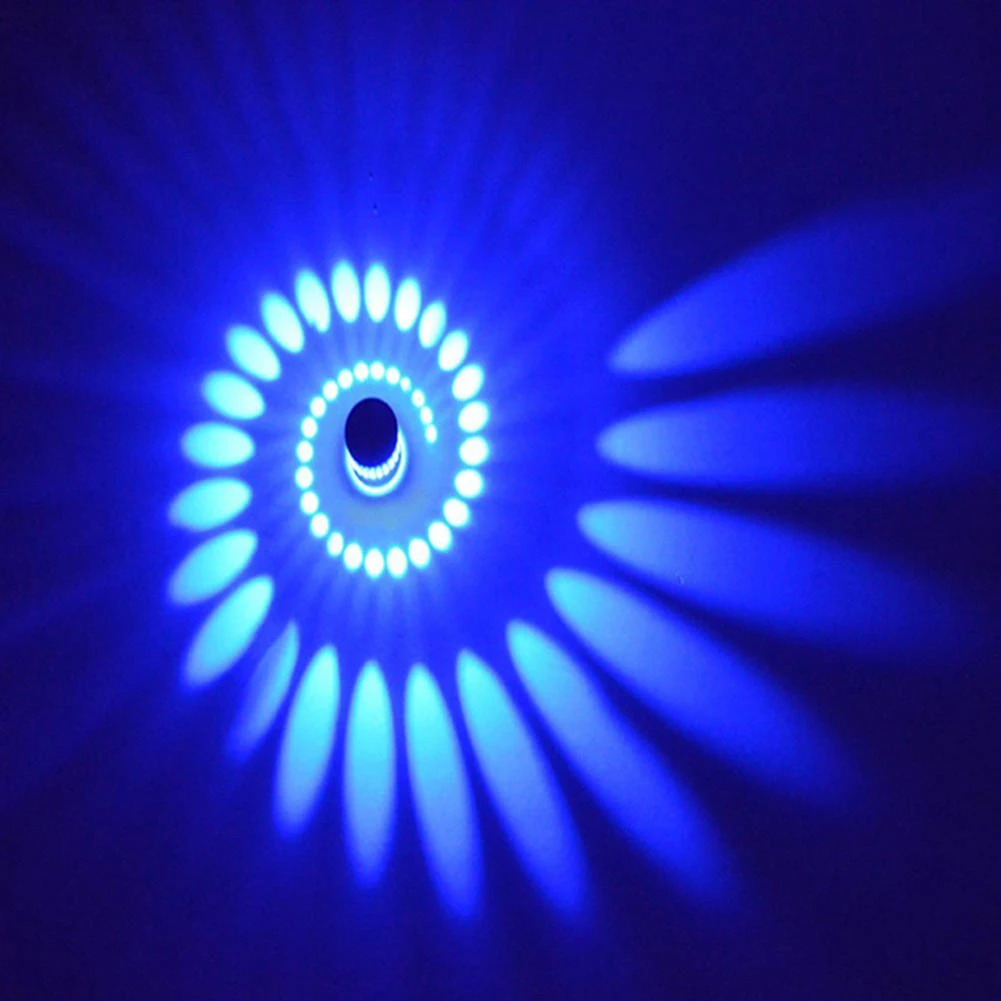 3W Minimalista Moderno LED de Pared de Luz en Espiral Lámpara de KTV Decoración de Ahorro de Energía 4