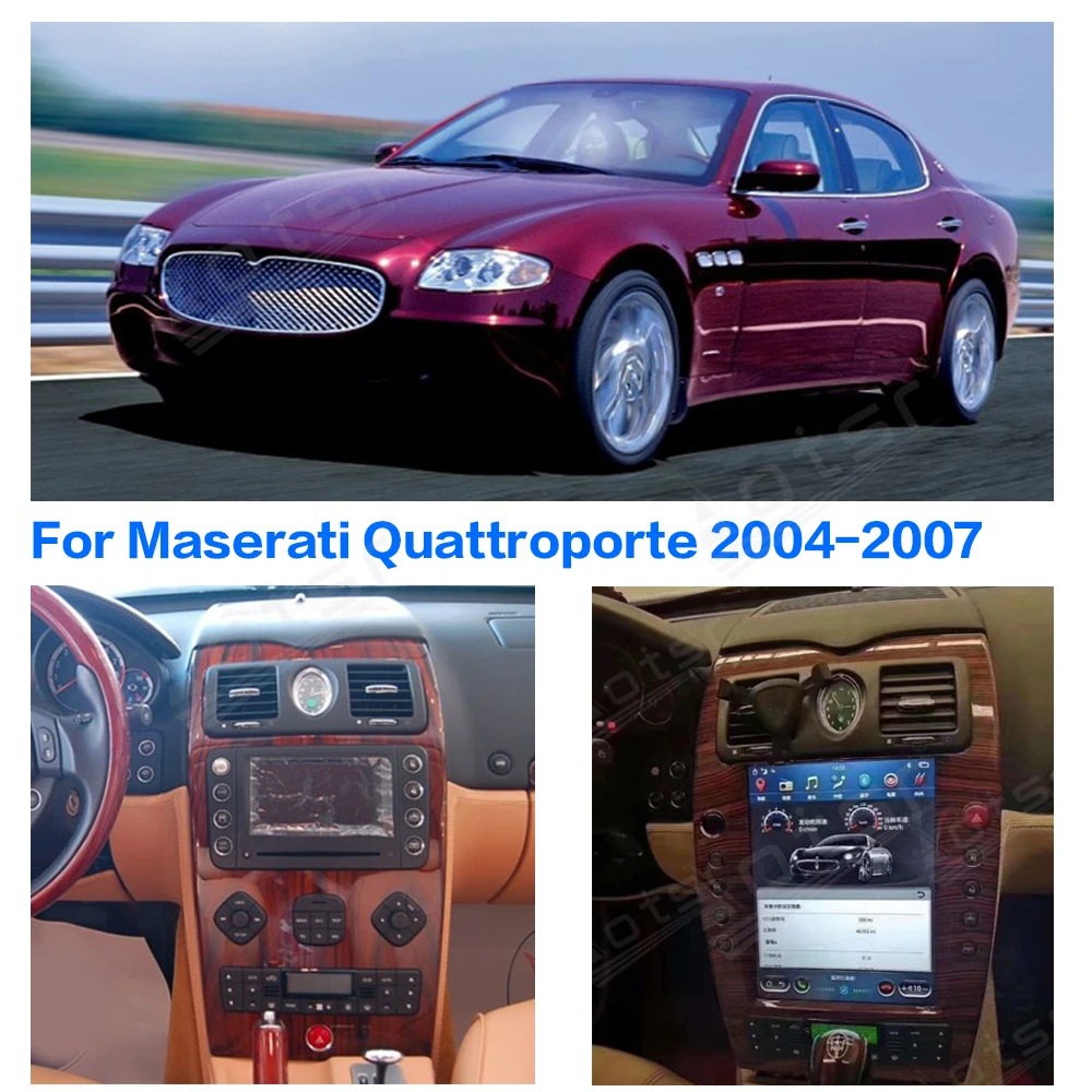 Para Maserati Quattroporte 2004-2012 Android 9.0 Tesla estilo DSP HD del Coche de la pantalla de Navegación GPS WIFI Reproductor Multimedia Radio 4