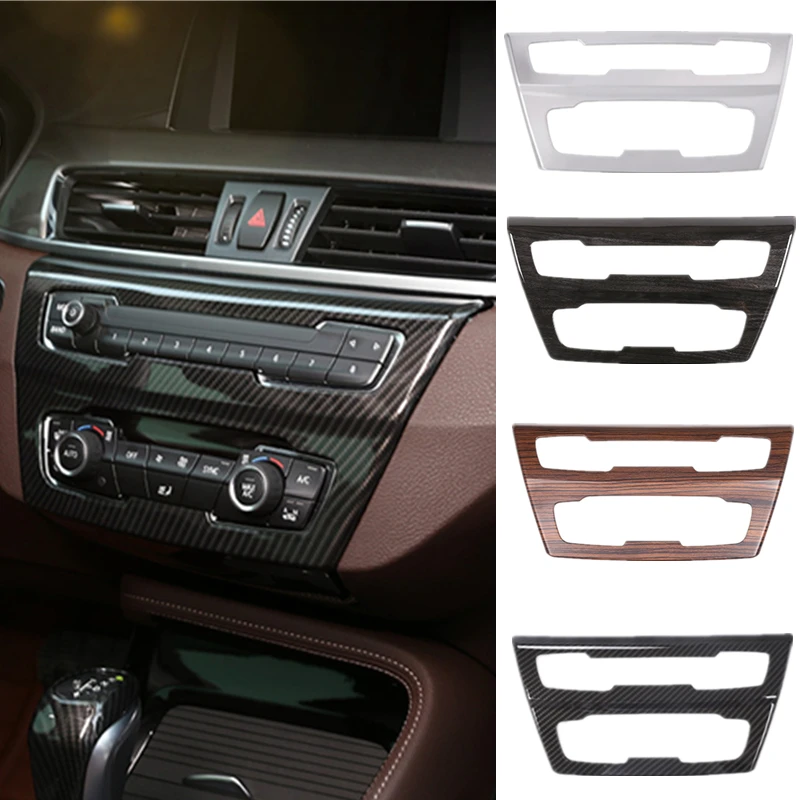 Auto Interior de un Coche del Centro de Panel de la Decoración del Marco de la Tapa de la Decoración de la Moldura de la etiqueta Engomada Para BMW X1 F48 20i 25i 25l X2 F39 2016-2019 4