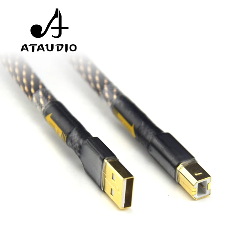 ATAUDIO Hifi Cable USB de Alta Calidad de Tipo a a Tipo B equipo de alta fidelidad Cable de Datos Para el DAC 4