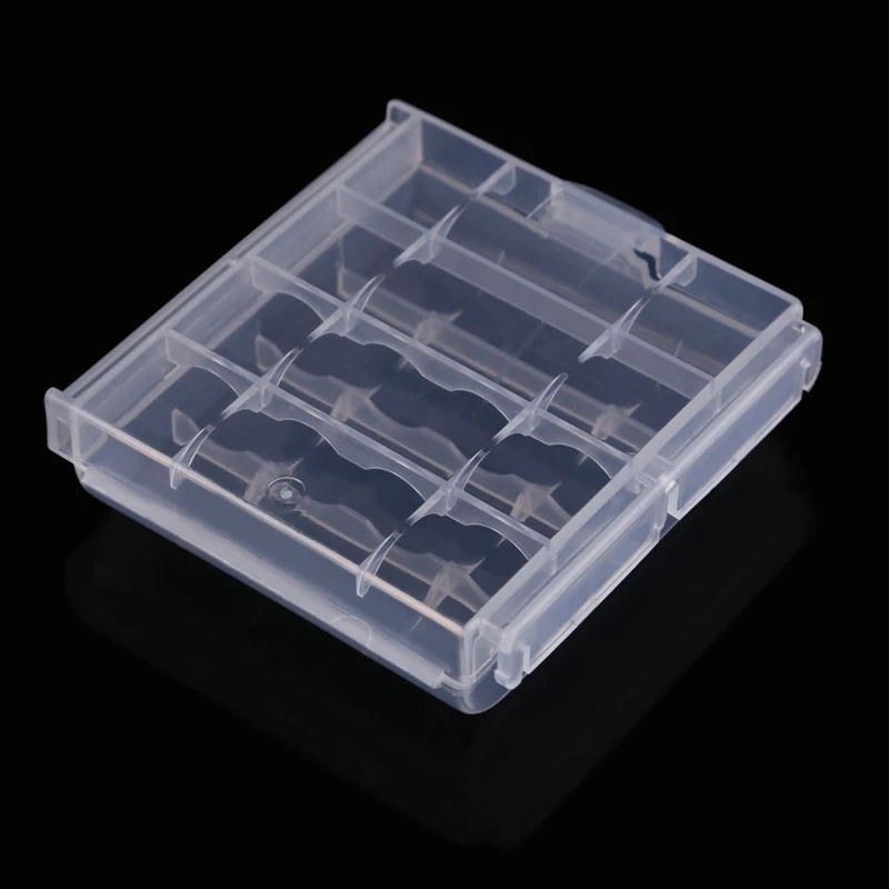 10 piezas de Plástico Caso de que el Titular de Almacenamiento de la Cubierta de la Caja Para baterías Recargables AA Y AAA VH99 4