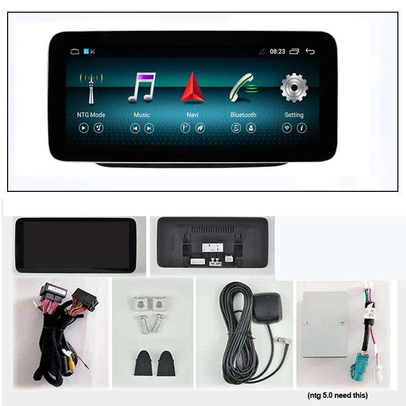 8 Core Android 10 Sistema de GPS del Coche de Navegación Estéreo Para Mercedes Benz GLA W176 X156 C117 WIFI 4G Carplay 4+64GB 1920*720 Multimedia 4
