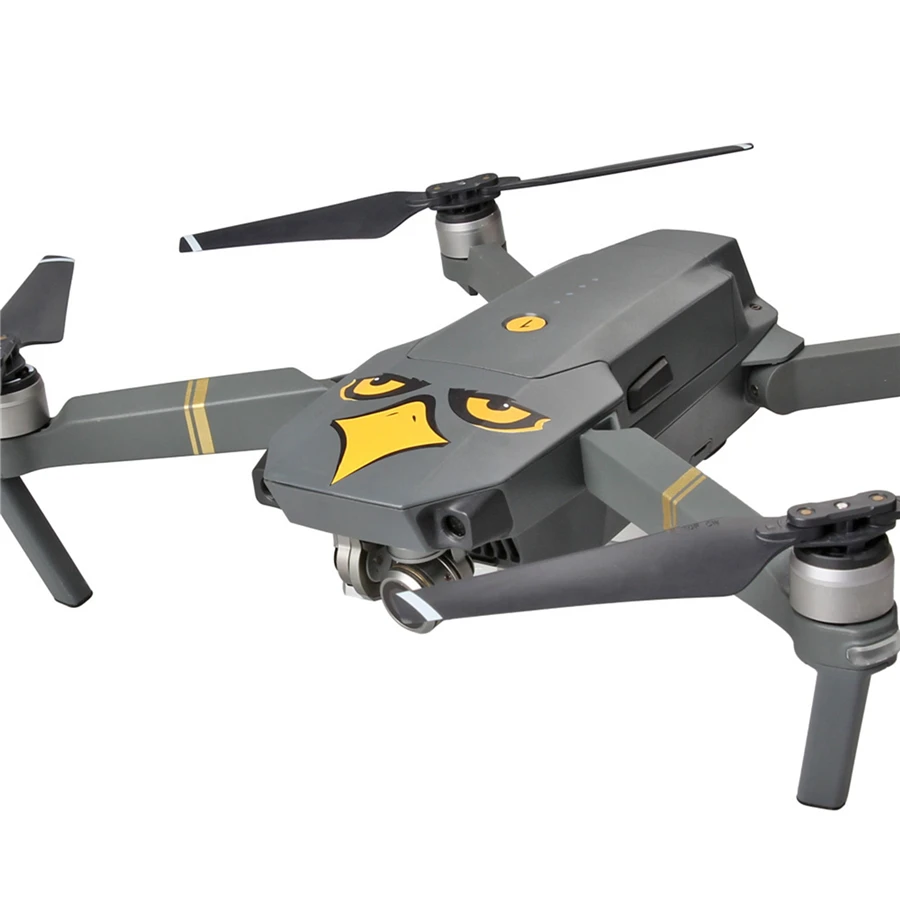 8pcs Pegatina Drone Calcomanía para DJI Mavic Pro Accesorios para DJI Chispa de Arte Águila Sonrisa de Tiburón Sticker Decal la Piel de los Ojos 4