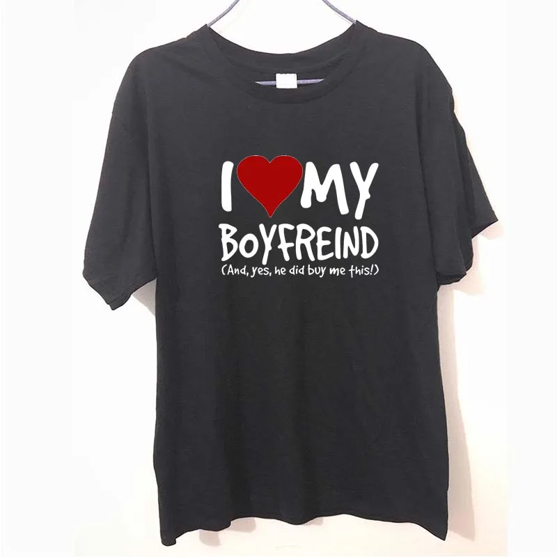 Yo Amo a Mi Novio Sí, Él me Compró novia divertida del regalo de cumpleaños humor T-shirt CAMISA de HOMBRE T Gran regalo Camiseta Unisex 4