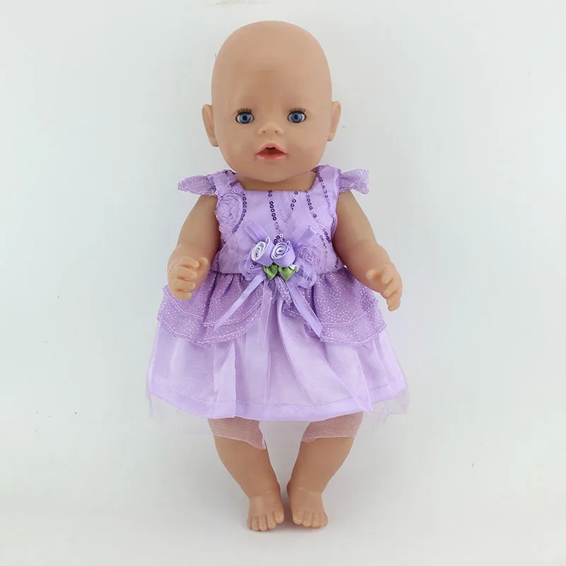 Nuevo Vestido de la Muñeca de Ajuste Para 43cm de la Muñeca del bebé Bebés Renacidos Ropa Y 17inch Muñeca Accesorios 4