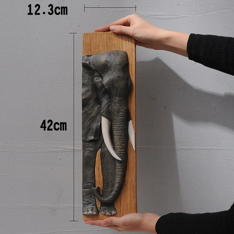 La decoración de la pared 3D Animal Pintura Águila Elefante Toro Venado del Mural de la Resina de la Pared que Cuelga Adornos Accesorios para el Hogar Nueva Casa de Regalo 4