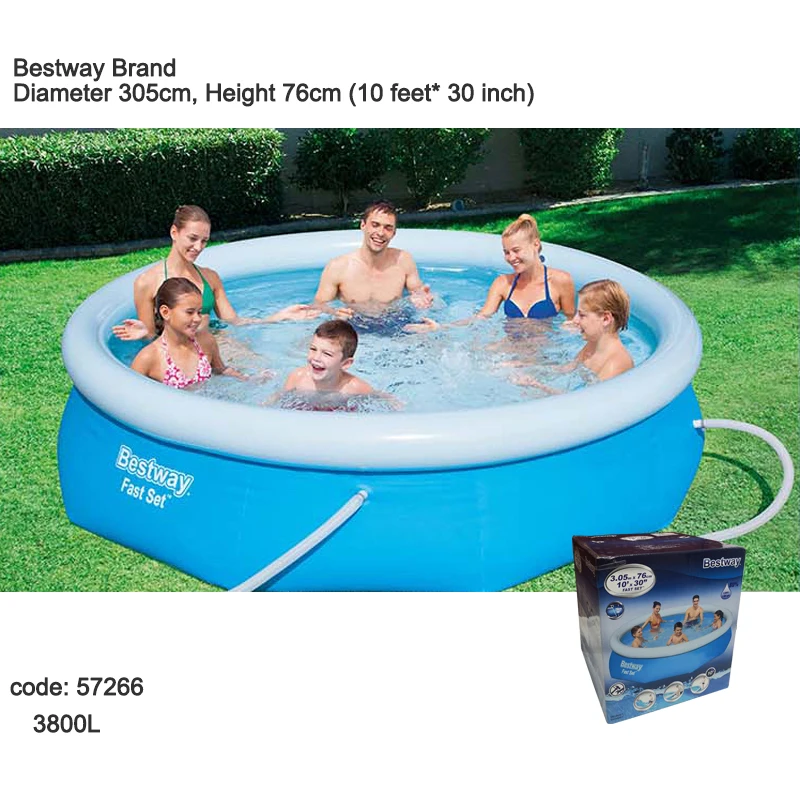 10 pies de 305cm al aire libre infantil de verano, piscina de adultos piscina inflable gigante de la familia de jardín juego del agua de la piscina de los niños piscine 4
