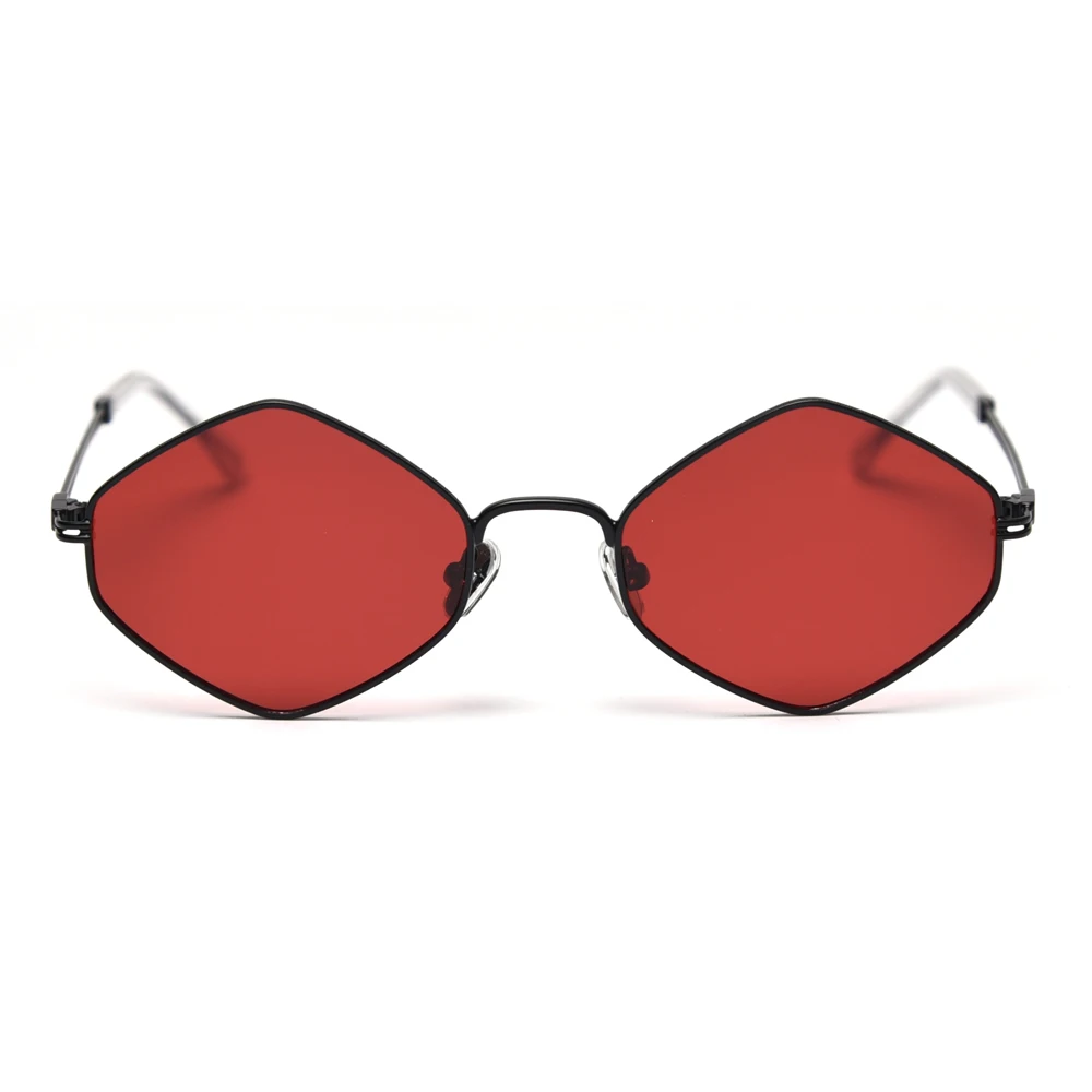 Peekaboo pequeño rombo de gafas de sol de los hombres polarizada 2020 retro de las mujeres gafas de sol masculinas marco de metal rojo negro uv400 de alta calidad 4