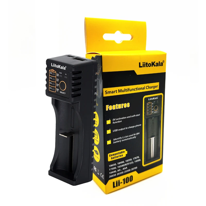 LiitoKala Lii-PD4 Lii-PL4 lii-S2 lii-S4 lii-402 lii-202 lii-100 Cargador de batería para 18650 batería 26650 21700 de litio de la batería de NiMH 4