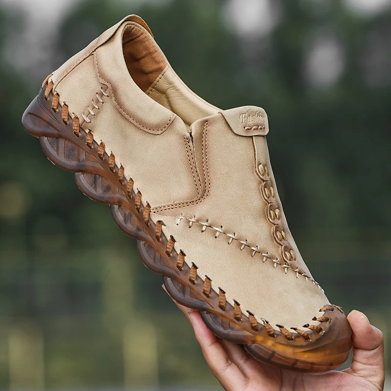 Ligustel Hombres Casual Zapatos de Lujo de la Marca 2020 Mocasines para Hombre Transpirable Antideslizante en Negro Zapatos de Conducción de Más el Tamaño de 38-46 Envío Gratis 4