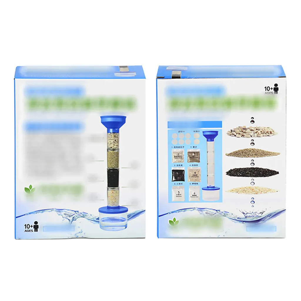 DIY Verde Ciencias Agua Limpia de Ciencias de la Educación Kit de juguetes para los niños 4