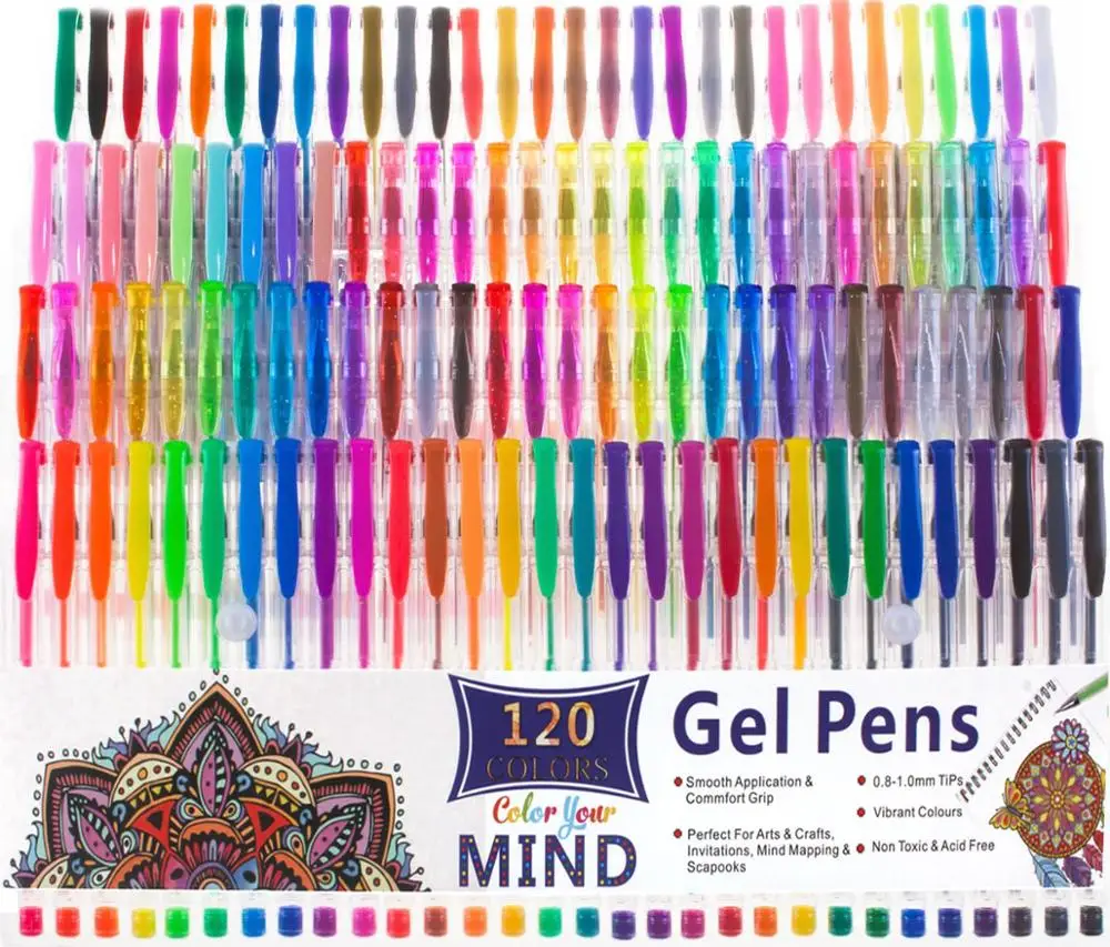 24/48/100/120 Colores Glitter Plumas de Gel (Sin Duplicados) Mayor Brillo juego de recambio Para el Brillo, Metálico, y con Color Neón 4