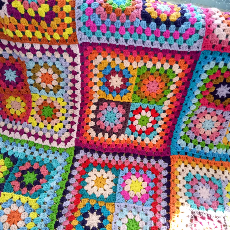 Multifuncional Crochet Portátil De La Oficina De Manta Hecha A Mano De La Almohadilla De La Alfombra De La Mano Enganchado A La Moda Crochet, Fieltro Estilo Pastoral Tablemat 4