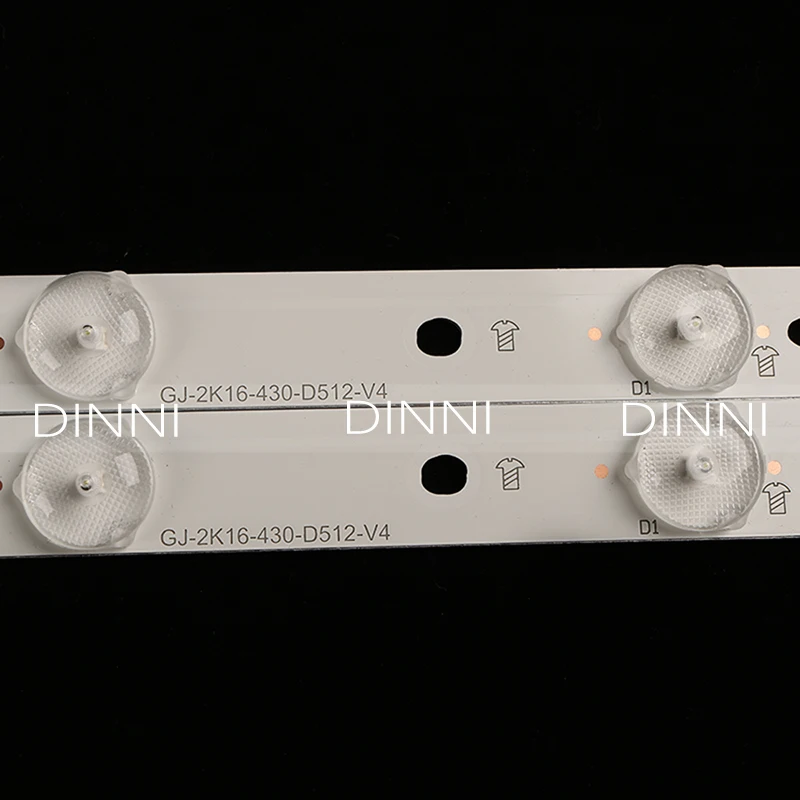 Nuevo Kit de 5 piezas 10LED(3V) 842mm de la retroiluminación LED de la tira para 43PFT4131 43PFS5301 GJ-2K15-430-D510 GJ-2K16-430-D510-V4 01Q58-UN 4